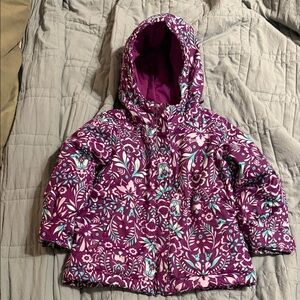 Columbia Kids Jacket in Purple and Teal Floral